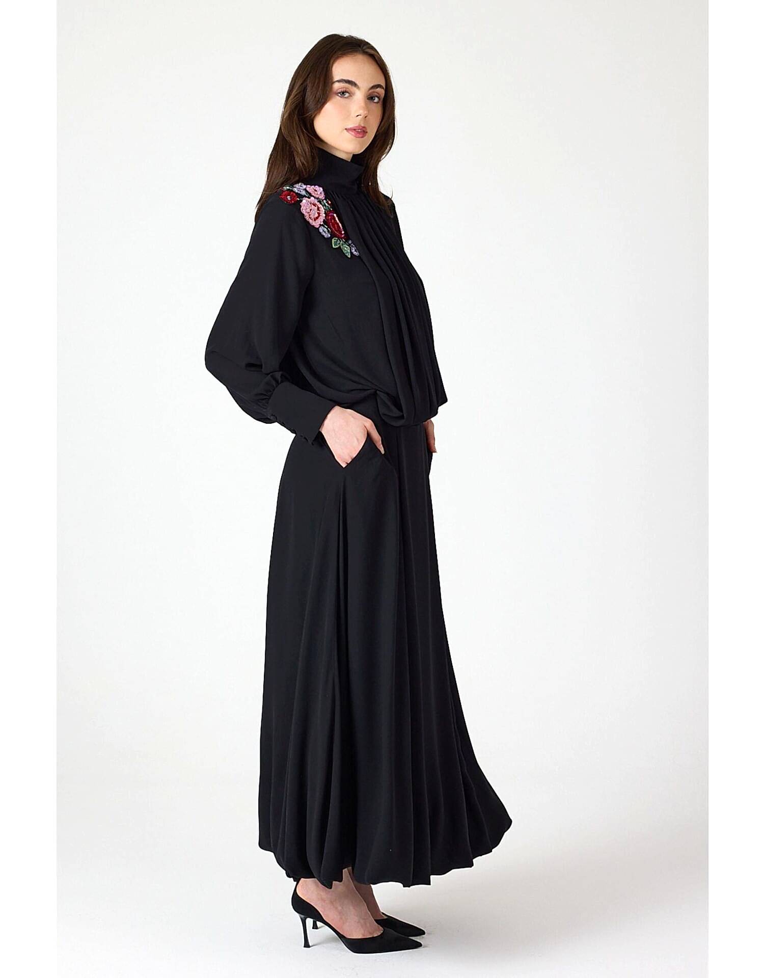 SELVİ ÇETİN BALON ETEK SİYAH