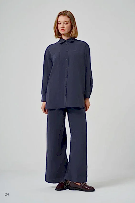 NUSS MODAL LACİVERT TAKIM