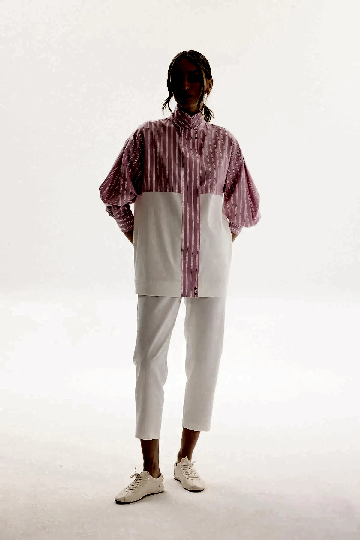 MSM CEKET ÇİZGİLİ PEMBE