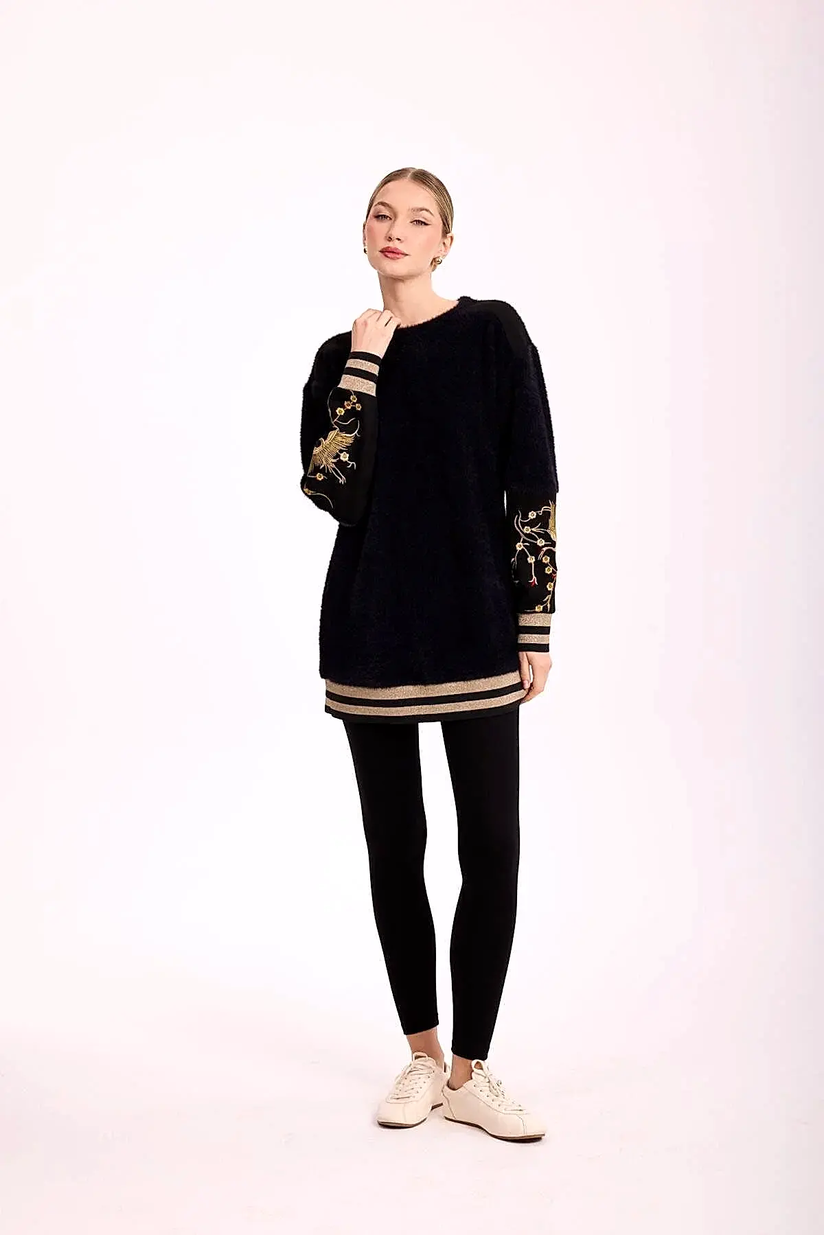 MSM NAKIŞ DETAY ANGORA TUNİK