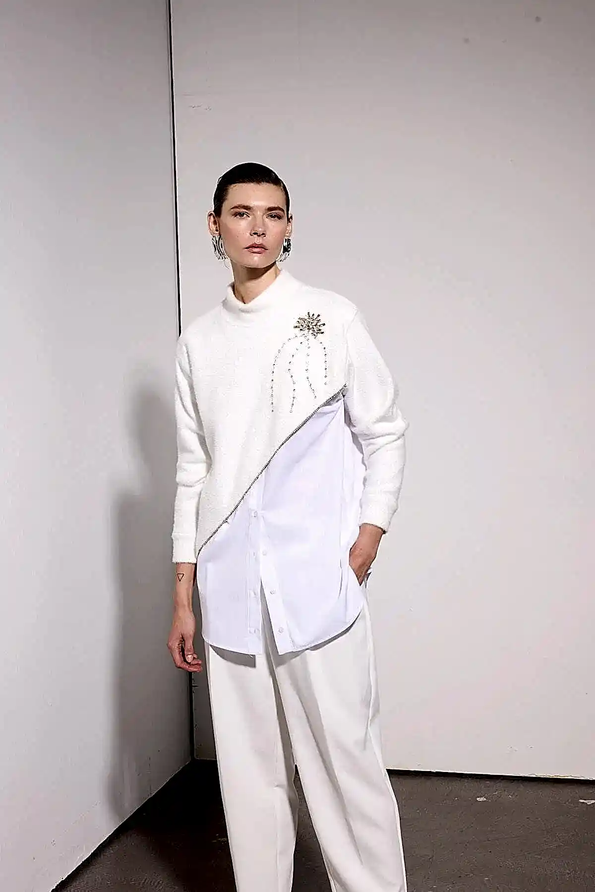 MSM GÖMLEK ANGORA EKRU