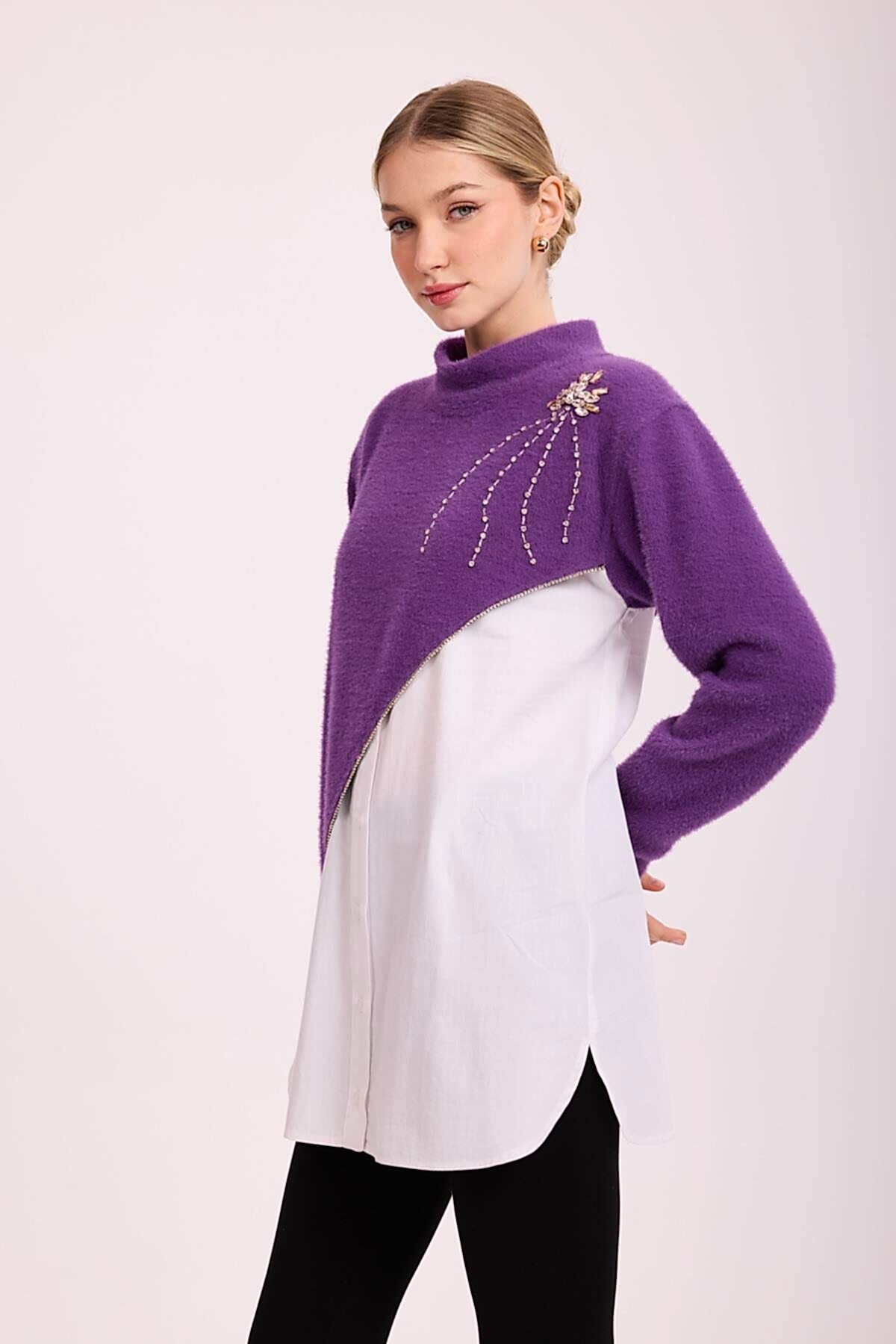 MSM GÖMLEK ANGORA MOR