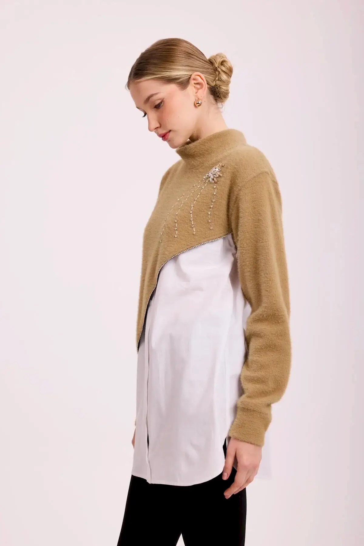 MSM GÖMLEK ANGORA CAMEL