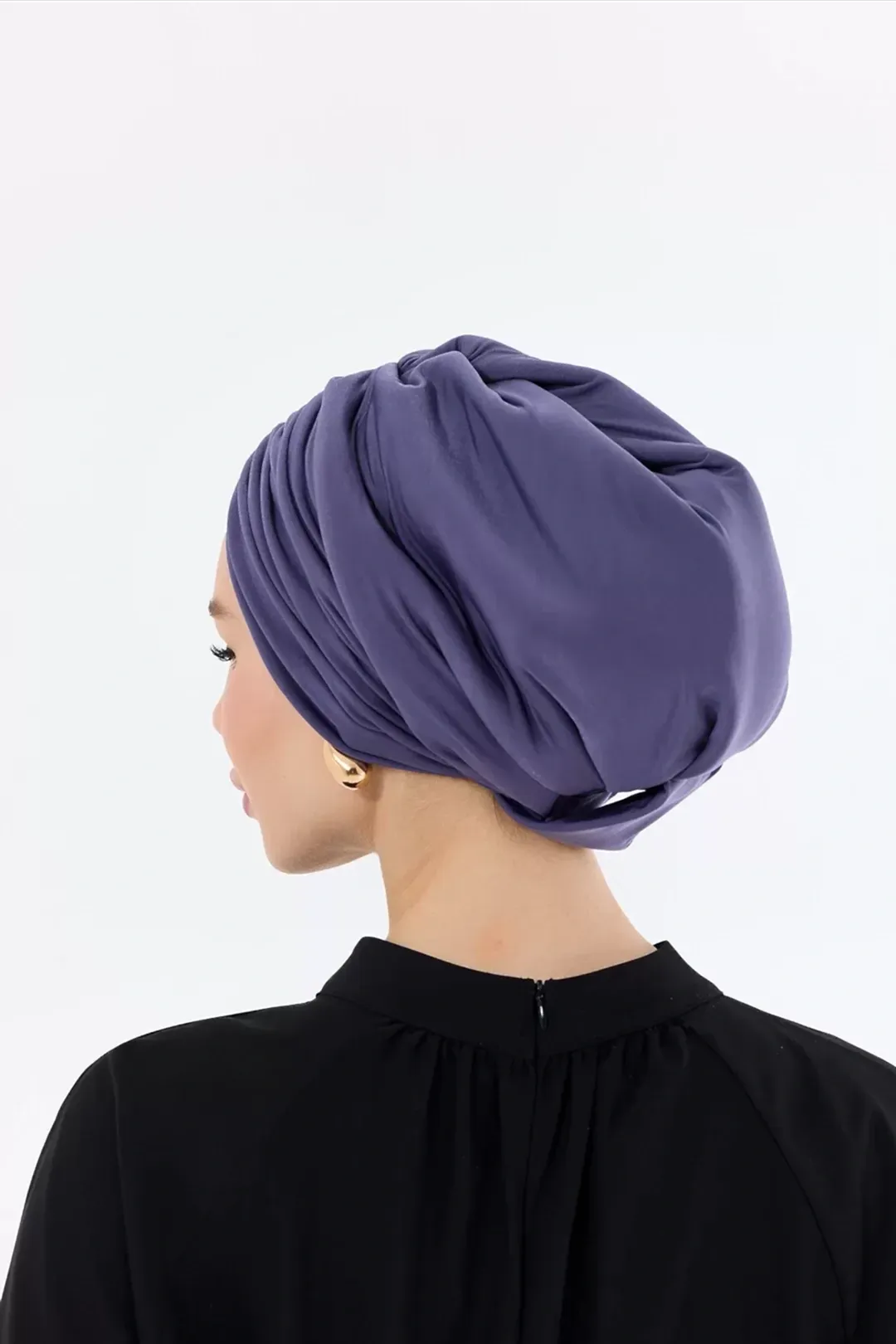 Sisre Drapeli Dolgulu Günlük Bone Lavanta