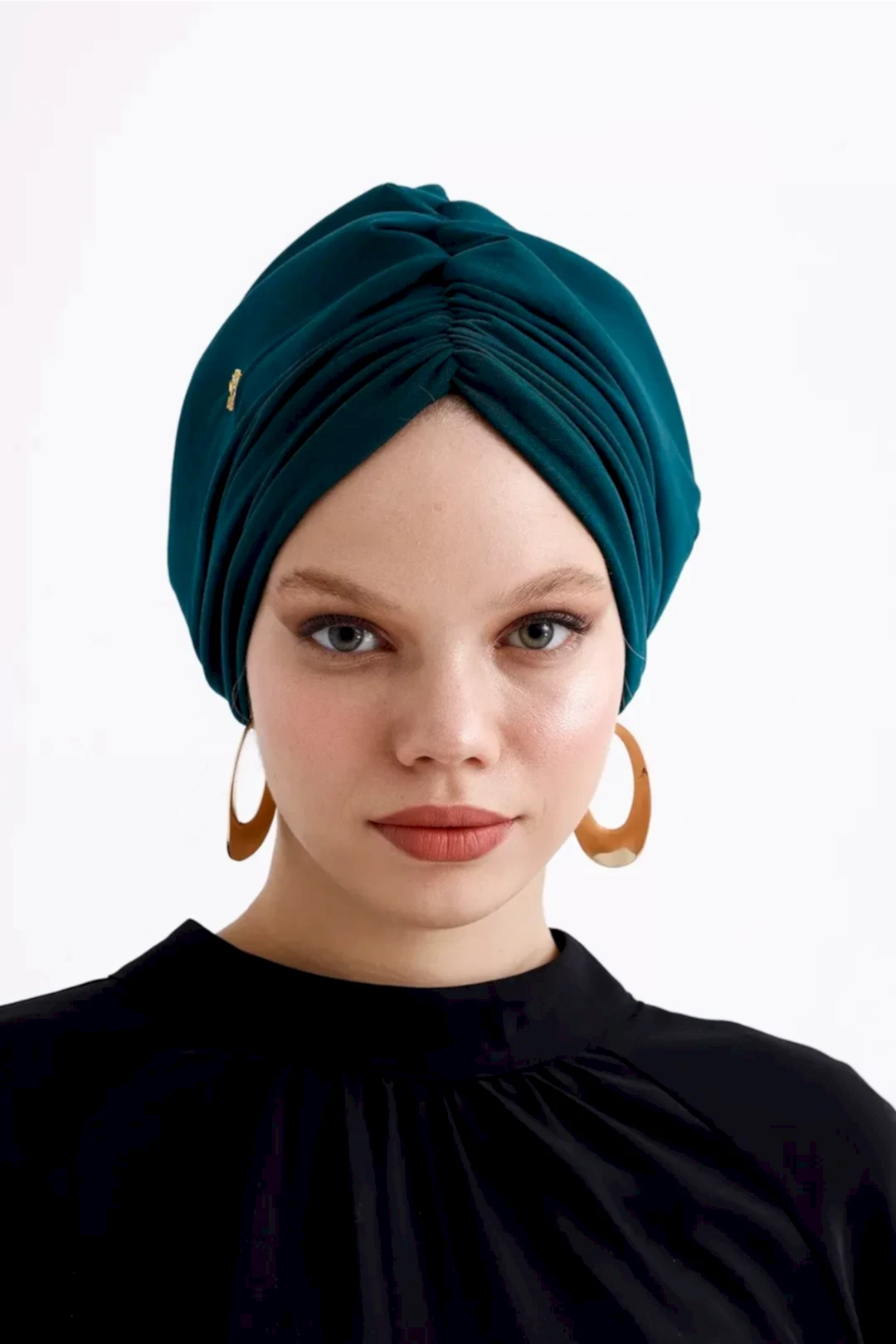 Sisre Drapeli Dolgulu Günlük Bone Zümrüt